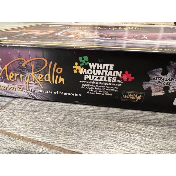 White‎ Mountain Winter Wonderland 1000 Pc Jigsaw Puzzle Terry Redlin 571S USA - Picture 4 of 11